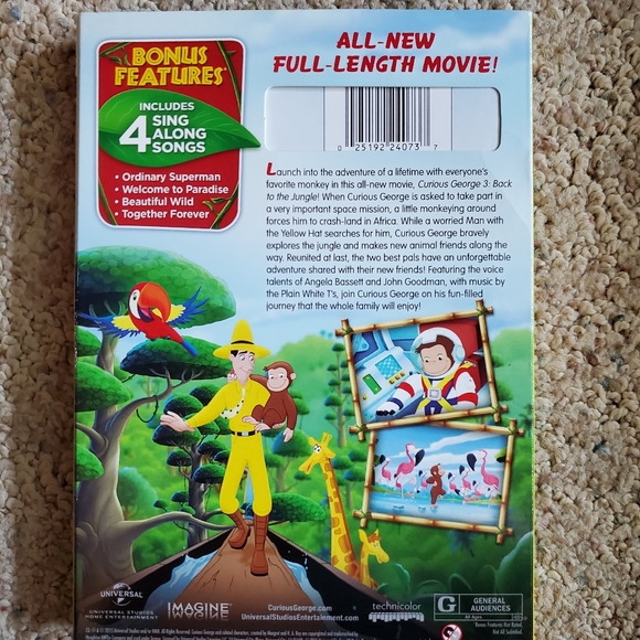 Curious George 3 Back to the Jungle DVD - Picture 2 of 3